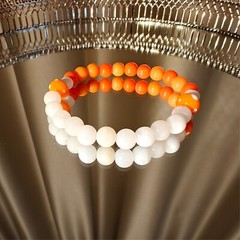 17CM Handmade 8mm bead bracelet with magic fungus #4