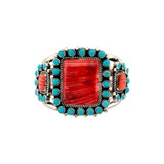 Melvin, Tiffany Jones, Bracelet, Multi-Stone, Sterling Silver, Navajo, 6 1/2″