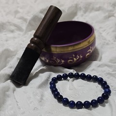 Handmade 8mm LAPIS LAZULI Healing Bracelet