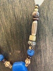 Handcrafted Tiki Head Epoxy Resin Pendant Necklace 18” #5