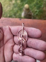 Versatile Copper Triskele Pendant Foe Keeping You Grounded And Energized.