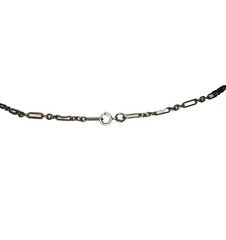 Techno Romantic Sterling Silver Mixed Metal Charm Necklace Thomas Mann Style