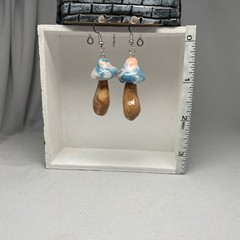 Handmade by STAYOKBRAND Multicolor Mushroom Earrings