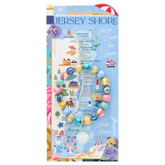 NEW JILZARAH Handmade Clay Beads STATE DESTINATION JERSEY SHORE 8mm Bracelet