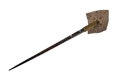 Antique Celluloid Abalone Faux Pearl Brass Filigree Hair Stick Pin Pick 10″