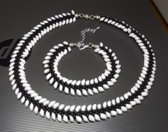 Necklace 43 cm (16,9″) and Bracelet 18 cm (7.1 «) KUMIHIMO