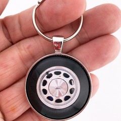 Vintage Ford Mustang Fox Body 10 Hole Wheel 1980’s 1.2″ Diameter Keychain