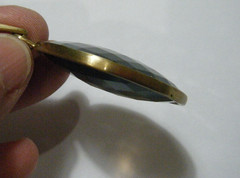 1.5″ Charles Albert Huge Faceted Smoky Quartz & Alchemia Gold Pendant