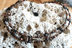 MICHAL GOLAN Victorian Style Chocker Necklace Amber Crystal WOW!