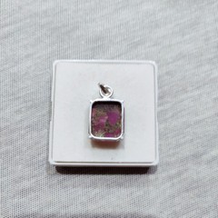 Beautiful RedCopper Quartz Gemstone Pendant Sterling Silver Handmade Cut Jewelry
