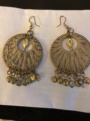 Anju Sachi Collection Bohemian 3” Dangle Neutral Woven Pierced Earrings