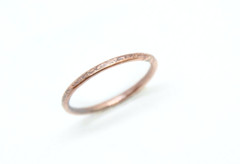 Copper Ring Stackable Hammered Rings Band Size 13.5 Promise Ring thin 2mm