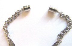 Stainless Steel Silver Floating Memory Locket Angel Wings Bracelet for Charms