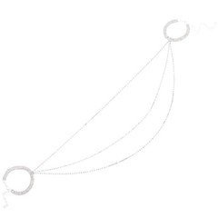 Arm Cuff Jewelry for Women Rhinestone Body Chain Adjustable Open
