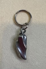 VTG Jim Clift Pewter Handcrafted USA Food Chef Theme Earrings & Key rings NEW!