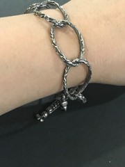 THE ETERNAL VINE OVAL CURB LINK By Bloodline BRACELET Sterling Silver 20mm Links
