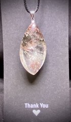 Large Garden Quartz Teardrop Pendant Necklace