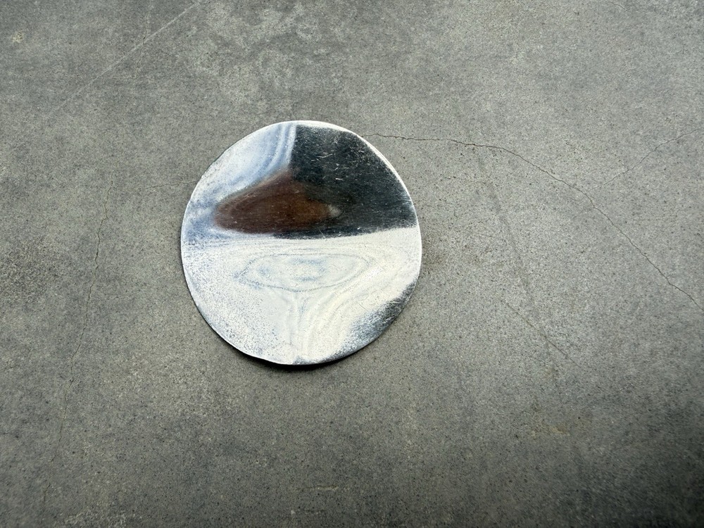 Vintage Sterling Silver Modernist Handmade Brooch Pin Round Mexico 15.5g