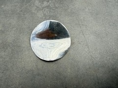Vintage Sterling Silver Modernist Handmade Brooch Pin Round Mexico 15.5g