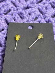 Artisan Multicolor Glass Seed Bead Dangle Earrings 1 inch