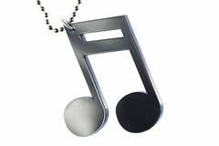 Notes Necklace Miniblings 80cm Sixteenth Note 16th Music Acrylic Glass