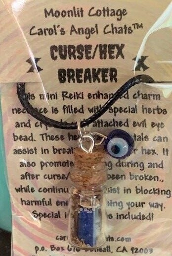 CURSE/HEX BREAKER Charm necklace by Moonlit Cottage Carol’s Angel Chats ®