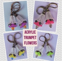 acrylic TRUMPET FLOWERS Bronze handcrafted U Choose handcrafted