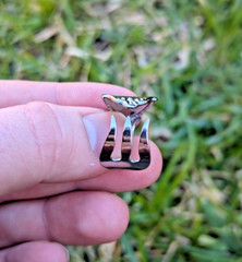 Vintage Handmade Cheese Fork Ring Size US-10.5 AUS-U1/2 Silver Plated, Butted