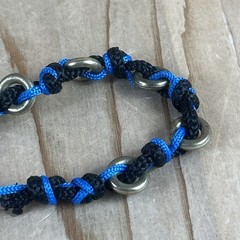 Handmade Beaded Bracelets Lot Of 3 Woven Knots Dolphin Beads