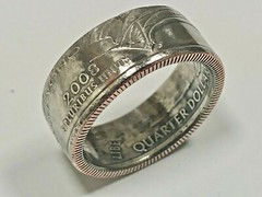 Hawaii Ring State Quarter Coin Ring Hand Made