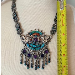 Collector MATL Style Statement Necklace TA-35 AA Dual Construction (130 Grams)