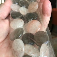 Smoky Quartz Crystal Quartz Bead Strand Brown White Pink 20mm Stones