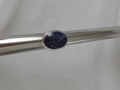 Genuine Lapis Lazuli Ring 925 Sterling Silver Ring Lapis Gemstone Size 6.75