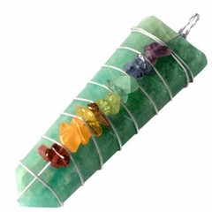 Amazonite Wire Wrap Chakra Pendant Sterling Silver Necklace Wrapped Stone HANDMA