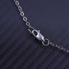 18”, Vintage sterling silver 925 flatten circle necklace Montana state charm