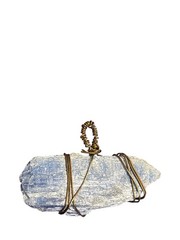 Raw Kyanite Pendant Wire Wrapped 1 1/8 inches