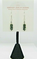 Sterling Silver Natural RUSSIAN SERAPHINITE Gemstone Earrings #77…Handmade USA