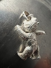 Movable Teddy Bear Pendant Charm Adorable – Sterling Silver 3.80 Gr