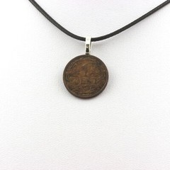 Minerals And Precious Stones. Coin Necklace Netherlands 1 Cent – Wilh
