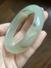 巴西冰玉髓 60 Mm Natural chalcedony Agate Bangle