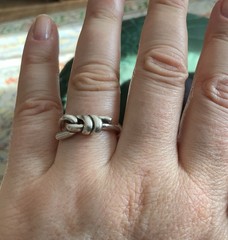 Sundance 925 Sterling Silver Sz 7 Knot Ring Modern Minimalist Statement Catalog