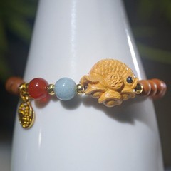Barbie Sandalwood 6mm Buddhist Prayer Bead Bracelet natural wood bead strand
