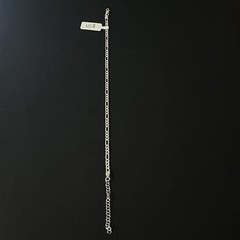Tobillera De Plata 925 Con Diseño Fígaro, 925 Silver Anklet – 9 Inch