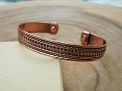 Copper Magnetic Bracelet Arthritis Pain Therapy Energy Cuff Bangle Men & Women