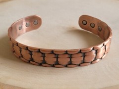 Pure Copper Magnetic Bracelet – Heavy 44 gr Copper Large Arthritis Therapy Cuff
