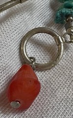 Howlite & Agate Coral Heishi Style 16” Necklace & Chip Style 7” Bracelet