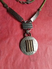 Marjorie BAER SF Multi Metal Necklace, Hammered Textured, Adjustable, Pre-owned