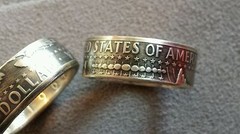 1964 Kennedy Half Dollar Coin Ring 90% Silver Sz. 10-13 U Pick Your Size