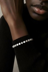 Heart Pearl Bracelet, 18K Gold Plated, Gift for Her