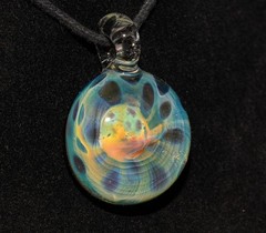 Galactic Depth Art Creation | Heady Borosilicate Jewelry | Honeycomb Glass Neck